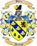 Shire Family Crest from Ireland