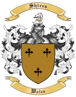 Shires Family Crest from Wales