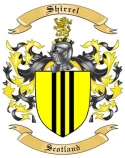 Shirrel Family Crest from Scotland