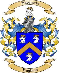 Shoemake Family Crest from England
