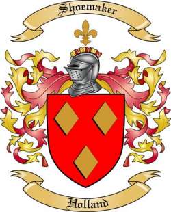 Shoemaker Family Crest from Holland