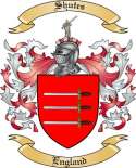 Shutes Family Crest from England