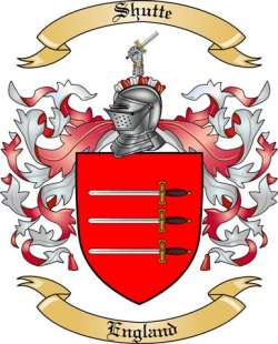 Shutte Family Crest from England