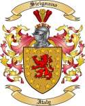 Sicignano Family Crest from Italy