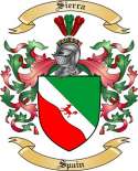 Sierra Family Crest from Spain