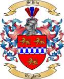 Silvia Family Crest from England