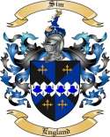 Sim Family Crest from England