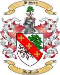 Simers Family Crest from Scotland