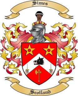Simes Family Crest from Scotland