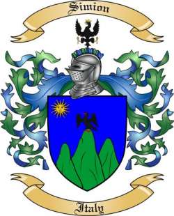 Simion Family Crest from Italy
