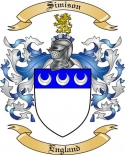 Simison Family Crest from England