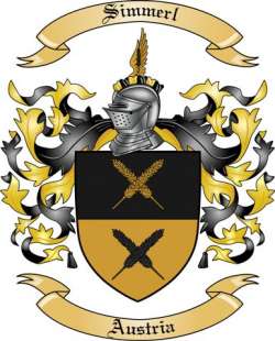 Simmerl Family Crest from Austria