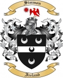 Simmon Family Crest from Ireland