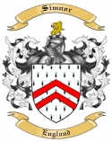 Simnor Family Crest from England