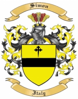 Simon Family Crest from Italy