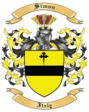 Simon Family Crest from Italy
