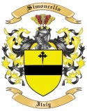 Simoncello Family Crest from Italy