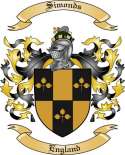 Simonds Family Crest from England
