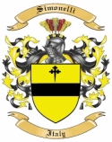 Simonelli Family Crest from Italy
