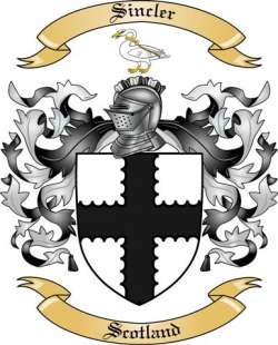 Sincler Family Crest from Scotland