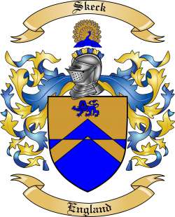 Skeck Family Crest from England