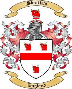 Skolfield Family Crest from England