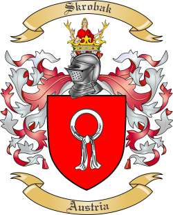 Skrobak Family Crest from Austria