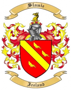 Slanie Family Crest from Ireland