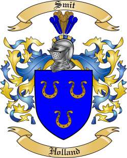 Smit Family Crest from Holland