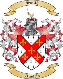 Smith Family Crest from Austria