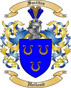 Smittes Family Crest from Holland