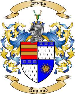 Snapp Family Crest from England2 by The Tree Maker