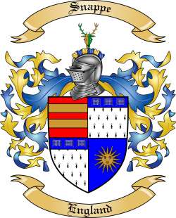 Snappe Family Crest from England2