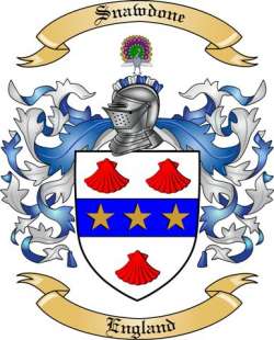 Snawdone Family Crest from England