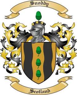 Snoddy Family Crest from Scotland