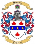 Snoden Family Crest from England