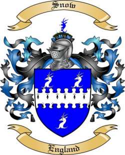 Snow Family Crest from England