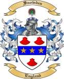 Snowden Family Crest from England