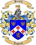 Snutch Family Crest from England