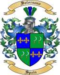 Solorzano Family Crest from Spain