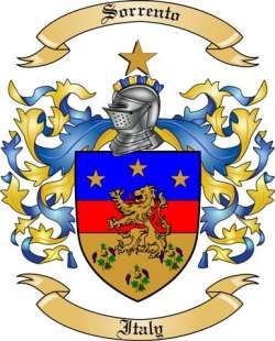 Sorrento Family Crest from Italy