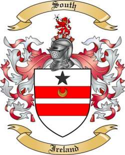 South Family Crest from Ireland