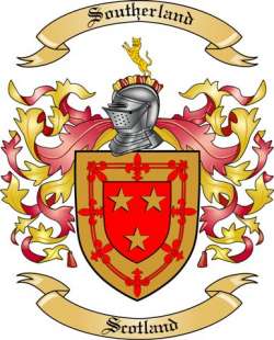Southerland Family Crest from Scotland