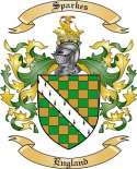 Sparkes Family Crest from England