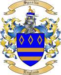 Sparlin Family Crest from England