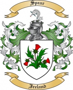 Spear Family Crest from Ireland