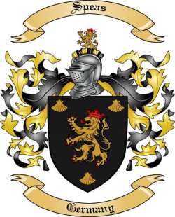 Speas Family Crest from Germany2