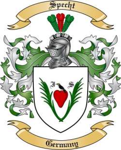 Specht Family Crest from Germany