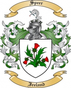 Speer Family Crest from Ireland
