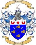 Speers Family Crest from Scotland